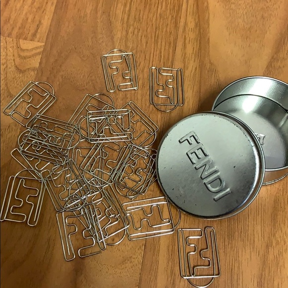 Fendi Other - Super Rare FENDI Paperclips in FENDI Container